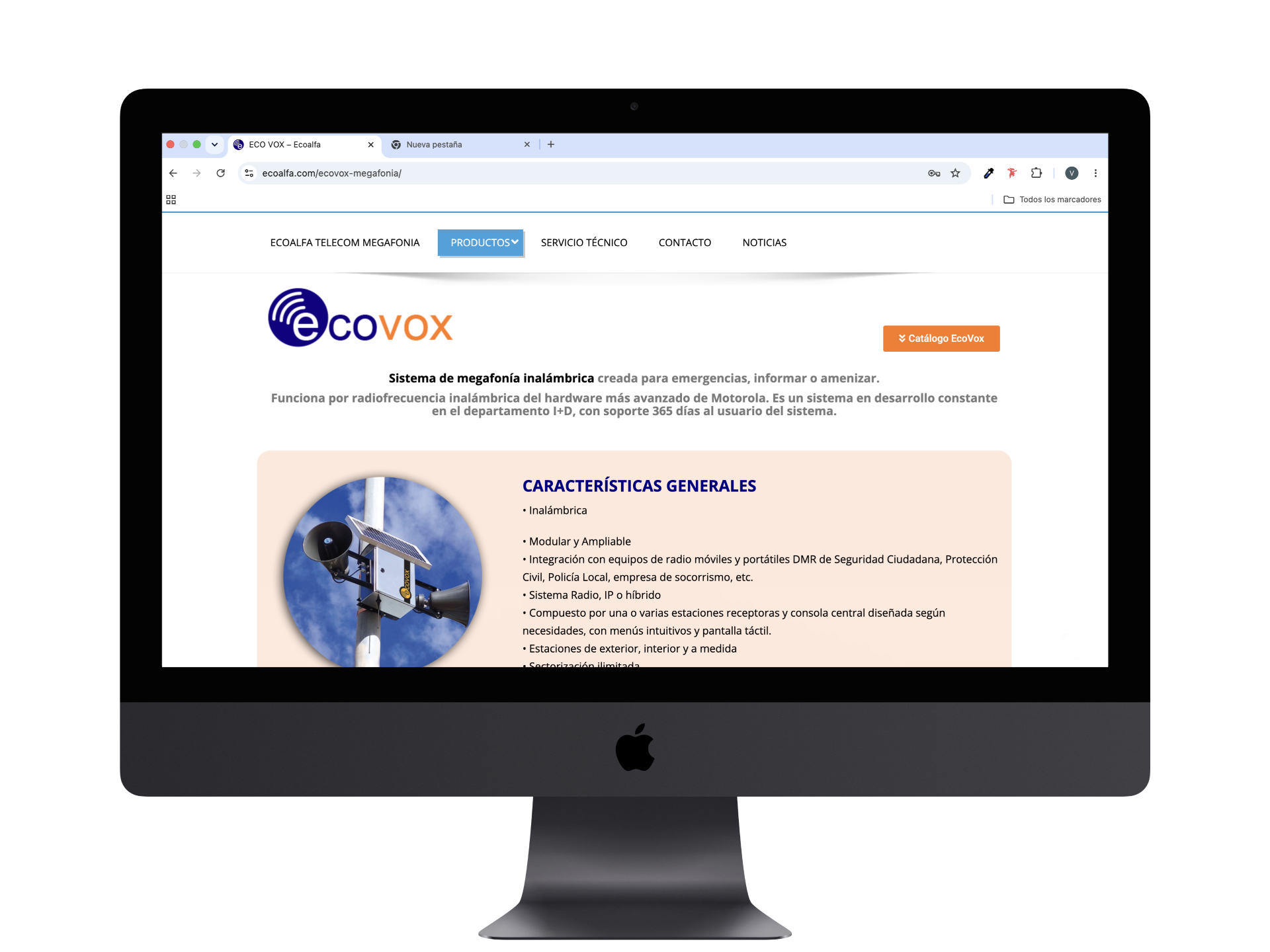 Ficha técnica en la web de ecoalfa