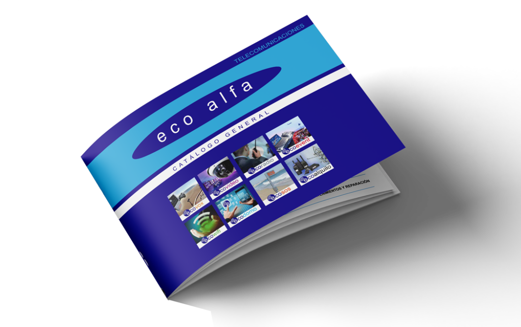 Portada del catalogo comercial de Ecoalfa