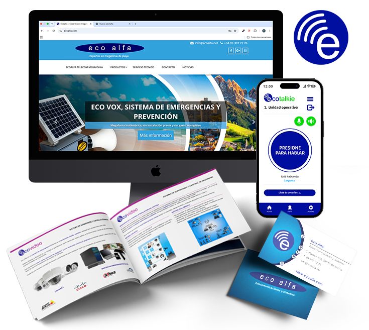 Bodegon con diversos elementos, diseño offline y online de ecoalfa.com